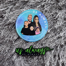 Load image into Gallery viewer, Blue Family Sticker Set