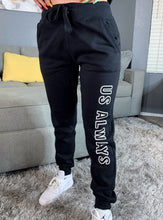 Load image into Gallery viewer, Us Always Black Joggers