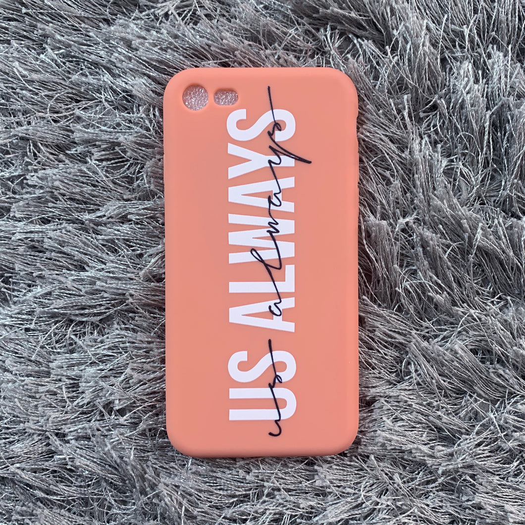 Salmon Cursive Case