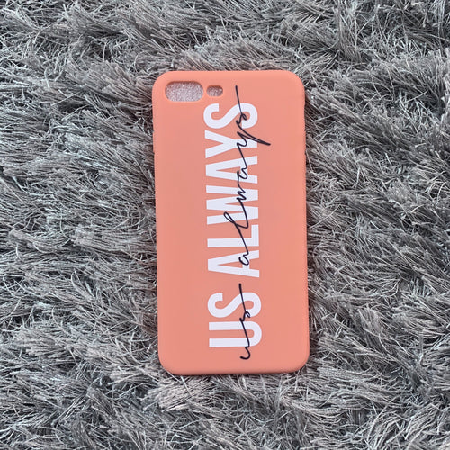 Salmon Cursive Case