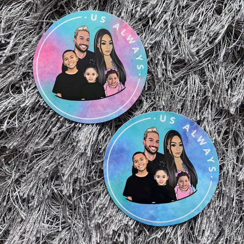 Family Tie Dye Sticker