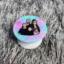 Load image into Gallery viewer, Pink Tie Dye Family Phone Holder
