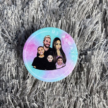 Load image into Gallery viewer, Pink Tie Dye Family Phone Holder