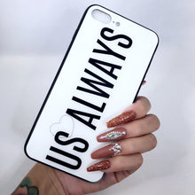Load image into Gallery viewer, White Us Always iPhone Case