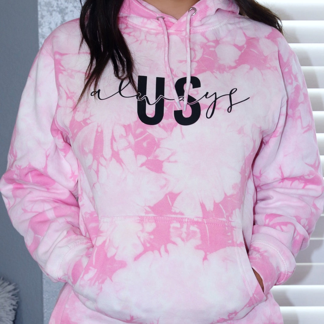 Pink Tie Dye Hoodie
