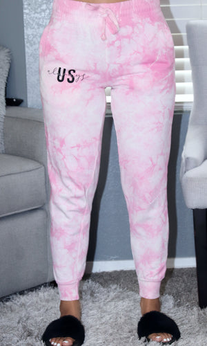 Pink Tye Dye Joggers