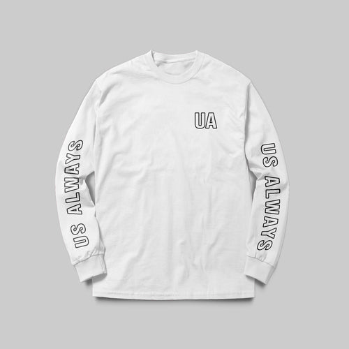 UA White Long Sleeve