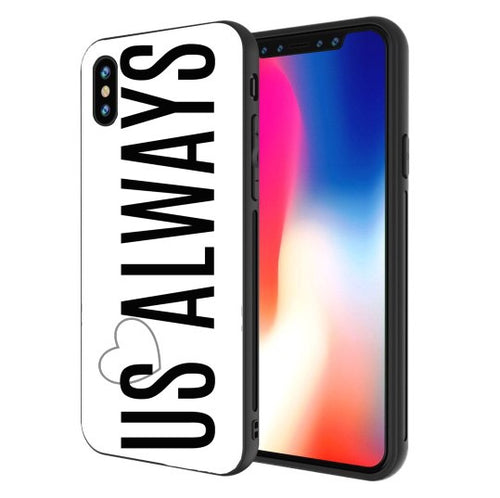 White Us Always iPhone Case