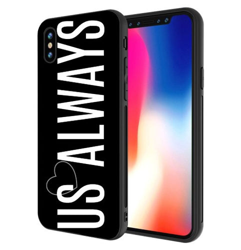 Black Us Always iPhone Case