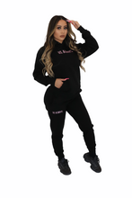 Load image into Gallery viewer, Pink Embroidery Joggers