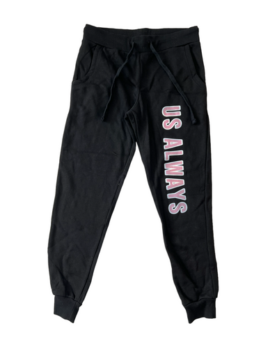 Black/Pink Woman Joggers