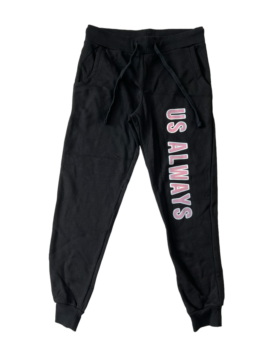 Black/Pink Woman Joggers